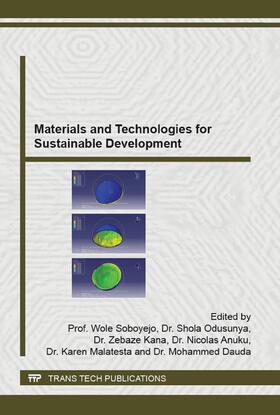 Soboyejo / Odusunya / Kana |  Materials and Technologies for Sustainable Development | Buch |  Sack Fachmedien