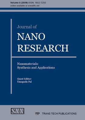 Pal | Journal of Nano Research Vol. 5 | Buch | 978-3-03835-825-1 | sack.de