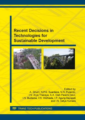 Ghurri / Suardana / Pujianiki |  Recent Decisions in Technologies for Sustainable Development | Sonstiges |  Sack Fachmedien