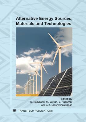 Nallusamy / Suresh / Rajkumar |  Alternative Energy Sources, Materials and Technologies | Sonstiges |  Sack Fachmedien