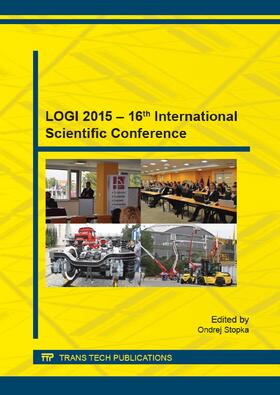 Stopka | LOGI 2015 ? 16th International Scientific Conference | Sonstiges | 978-3-03859-416-1 | sack.de