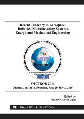 Olaru |  Recent Tendency in Aerospace, Robotics, Manufacturing Systems, Energy and Mechanical Engineering | Sonstiges |  Sack Fachmedien