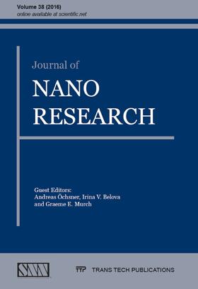 ?chsner / Belova / Murch | Journal of Nano Research Vol. 38 | Sonstiges | 978-3-03859-523-6 | sack.de