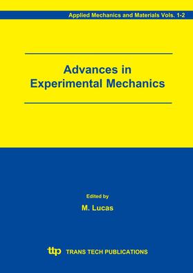 Lucas |  Advances in Experimental Mechanics | Sonstiges |  Sack Fachmedien