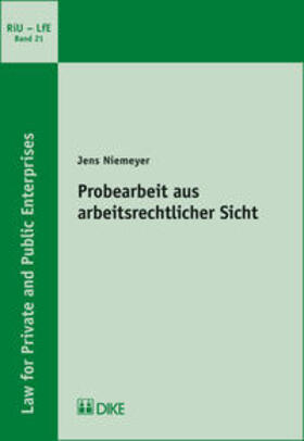 Niemeyer |  Probearbeit aus arbeitsrechtlicher Sicht | Buch |  Sack Fachmedien