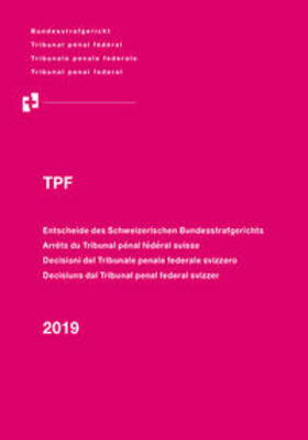 Bundesstrafgericht |  TPF 2019 | Buch |  Sack Fachmedien