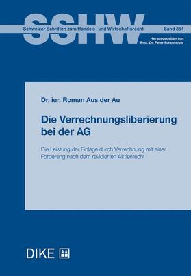 Aus der Au | Die Verrechnungsliberierung bei der AG | Buch | 978-3-03891-355-9 | sack.de