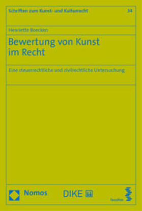 Boecken | Bewertung von Kunst im Recht | Buch | 978-3-03891-371-9 | sack.de