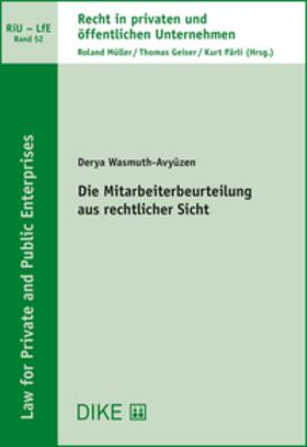 Wasmuth / Wasmuth-Avyüzen |  Die Mitarbeiterbeurteilung aus rechtlicher Sicht | Buch |  Sack Fachmedien