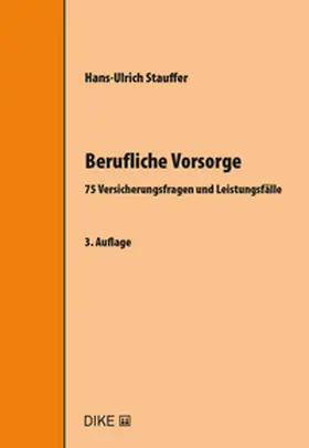 Stauffer |  Berufliche Vorsorge | Buch |  Sack Fachmedien