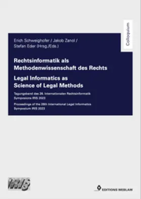 Eder / Schweighofer / Zanol |  Rechtsinformatik als Methodenwissenschaft des Rechts | Buch |  Sack Fachmedien