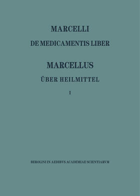 Niedermann |  Marcellus ¿ Über Heilmittel 1 | Buch |  Sack Fachmedien