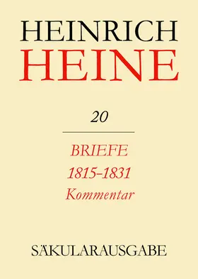 Eisner / Mende |  Briefe 1815-1831. Kommentar | Buch |  Sack Fachmedien