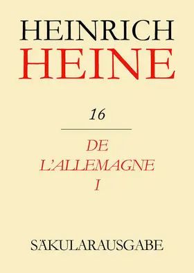 Pichois |  De l'Allemagne I | Buch |  Sack Fachmedien