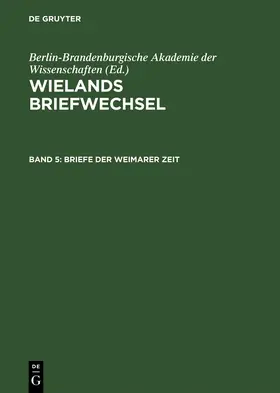 Seiffert |  Briefe der Weimarer Zeit | Buch |  Sack Fachmedien