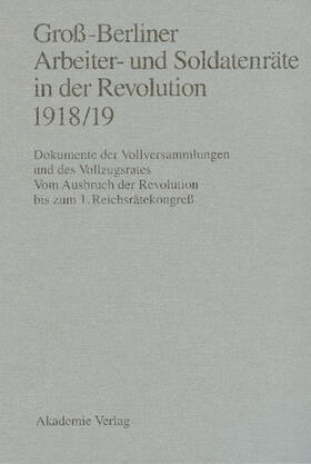 Engel / Materna / Holtz | Groß-Berliner Arbeiter- und Soldatenräte in der Revolution 1918/19 | Buch | 978-3-05-002247-5 | sack.de