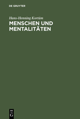 Kortüm |  Menschen und Mentalitäten | Buch |  Sack Fachmedien