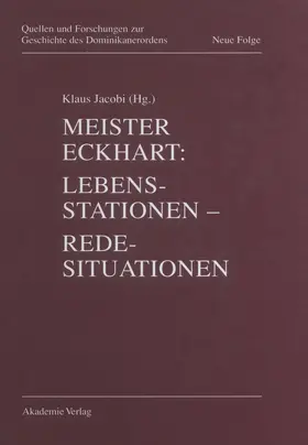 Jacobi |  Meister Eckhart. Lebensstationen - Redesituationen | Buch |  Sack Fachmedien