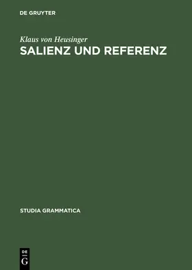 Heusinger |  Salienz und Referenz | Buch |  Sack Fachmedien