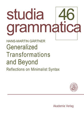 Gärtner |  Generalized Transformations and Beyond | Buch |  Sack Fachmedien