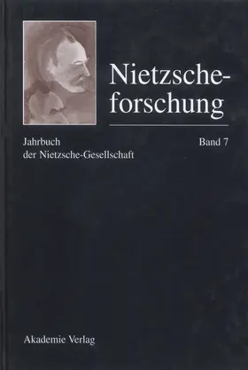  Nietzscheforschung Band 7 | Buch |  Sack Fachmedien