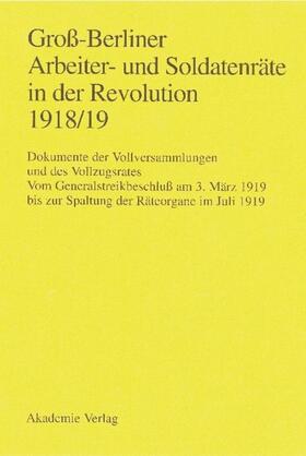 Engel / Materna / Huch |  Groß-Berliner Arbeiter- und Soldatenräte in der Revolution 1918/19 | Buch |  Sack Fachmedien