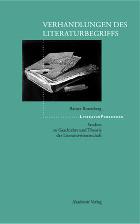 Rosenberg |  Verhandlungen des Literaturbegriffs | Buch |  Sack Fachmedien