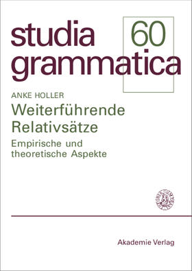 Holler |  Weiterführende Relativsätze | Buch |  Sack Fachmedien