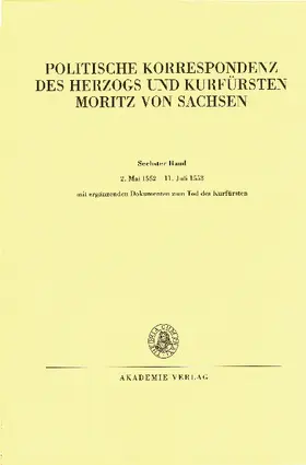 Herrmann / Winter / Wartenberg |  2. Mai 1552 - 11. Juli 1553 | Buch |  Sack Fachmedien