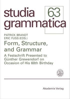 Fuß / Brandt |  Form, Structure, and Grammar | Buch |  Sack Fachmedien