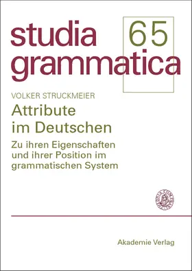 Struckmeier |  Attribute im Deutschen | Buch |  Sack Fachmedien