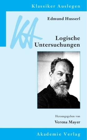 Mayer |  Edmund Husserl: Logische Untersuchungen | Buch |  Sack Fachmedien