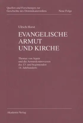 Horst OP |  Evangelische Armut und Kirche | eBook | Sack Fachmedien