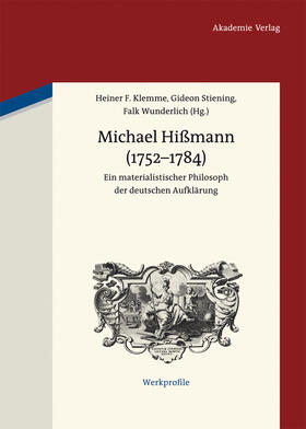 Klemme / Wunderlich / Stiening |  Michael Hißmann (1752-1784) | Buch |  Sack Fachmedien