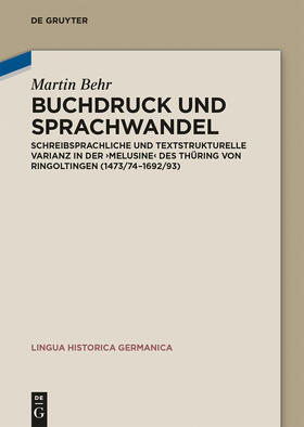 Behr |  Buchdruck und Sprachwandel | Buch |  Sack Fachmedien