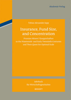 Jopp | Insurance, Fund Size, and Concentration | Buch | 978-3-05-006370-6 | sack.de