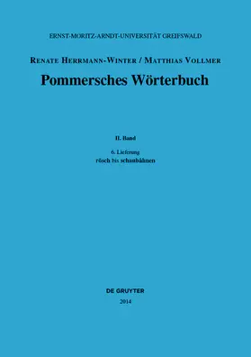 Stammler / Herrmann-Winter / Vollmer |  rösch bis schaubåhnen | Buch |  Sack Fachmedien