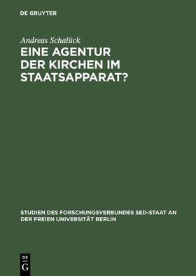 Schalück |  Eine Agentur der Kirchen im Staatsapparat? | eBook | Sack Fachmedien