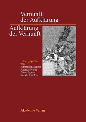 Broese / Hütig / Immel |  Vernunft der Aufklärung - Aufklärung der Vernunft | eBook | Sack Fachmedien