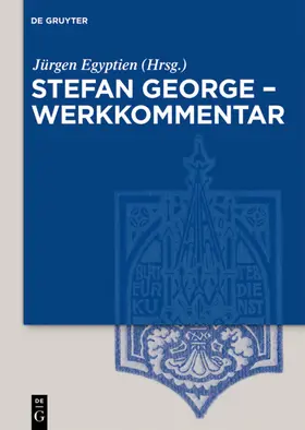 Egyptien |  Stefan George – Werkkommentar | eBook | Sack Fachmedien