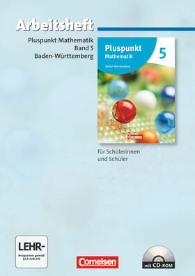  Pluspunkt Mathematik 05. Arbeitsheft mit Lösungen und CD-ROM. Baden-Württemberg | Buch |  Sack Fachmedien