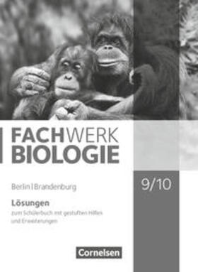 Pohlmann / Wehser / Tessendorf |  Fachwerk Biologie 9./10. Schuljahr - Berlin/Brandenburg - Lösungen zum Schülerbuch | Buch |  Sack Fachmedien