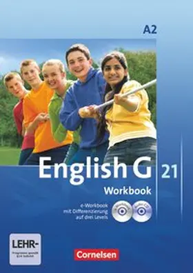 Seidl / Schwarz |  English G 21. Ausgabe A 2. Workbook mit CD-ROM (e-Workbook) und Audios Online | Buch |  Sack Fachmedien