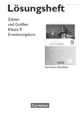 Schubert |  Zahlen und Größen 9. Schuljahr - Erweiterungskurs - Nordrhein-Westfalen Kernlehrplän - Lösungen zum Schülerbuch | Buch |  Sack Fachmedien