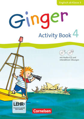 Caspari-Grote / Kraaz / Grandt |  Ginger - Allgemeine Ausgabe Activity Book 4. Ab Klasse 3. Mit interaktiven Übungen online | Buch |  Sack Fachmedien