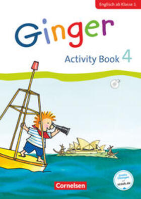 Caspari-Grote / Kraaz / Grandt |  Ginger - Early Start Edition 4. Schuljahr - Activity Book mit Audio-CD, Minibildkarten und Faltbox | Buch |  Sack Fachmedien