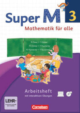 Manten / Ranft / Viseneber |  Super M 3. Schuljahr. Arbeitsheft mit CD-ROM. Westliche Bundesländer | Buch |  Sack Fachmedien