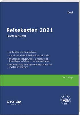 Deck |  Deck, W: Reisekosten 2021 | Buch |  Sack Fachmedien