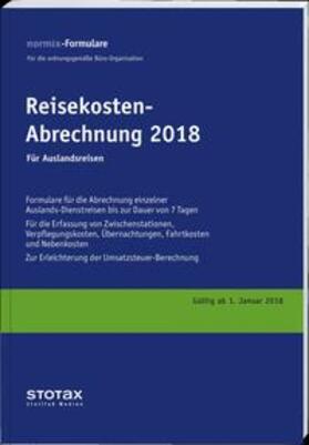  Reisekosten-Abrechnungen 2018, Auslandsreisen, Formularblock | Buch |  Sack Fachmedien