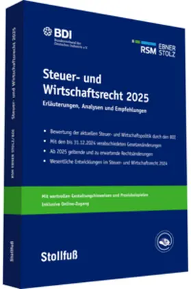 BDI | Steuer- und Wirtschaftsrecht 2025 | Buch | 978-3-08-318461-4 | sack.de